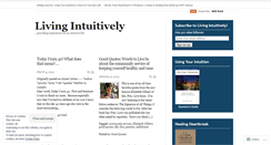 Desktop Screenshot of livingintuitively.wordpress.com