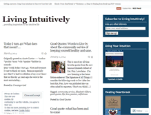 Tablet Screenshot of livingintuitively.wordpress.com