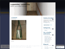 Tablet Screenshot of lojaminha.wordpress.com