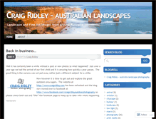 Tablet Screenshot of craigridley.wordpress.com