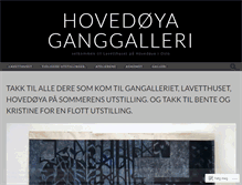 Tablet Screenshot of ganggalleriet.wordpress.com