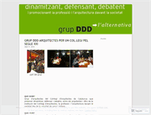 Tablet Screenshot of grupdddarquitectes.wordpress.com