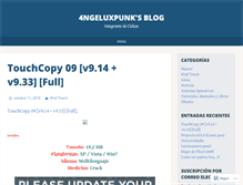 Tablet Screenshot of 4ngeluxpunk.wordpress.com