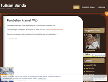 Tablet Screenshot of isitulisanbunda.wordpress.com