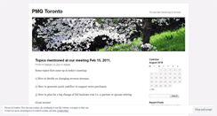 Desktop Screenshot of pmgto.wordpress.com