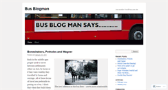 Desktop Screenshot of busblogman.wordpress.com