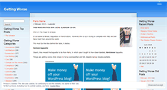 Desktop Screenshot of gettingworse.wordpress.com
