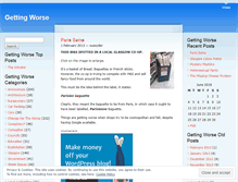 Tablet Screenshot of gettingworse.wordpress.com