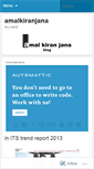 Mobile Screenshot of amalkiranjana.wordpress.com