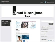 Tablet Screenshot of amalkiranjana.wordpress.com