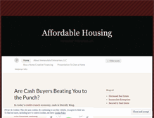 Tablet Screenshot of ieaffordablehousing.wordpress.com