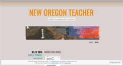 Desktop Screenshot of neworegonteacher.wordpress.com