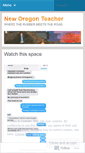 Mobile Screenshot of neworegonteacher.wordpress.com