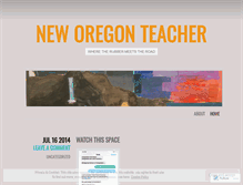 Tablet Screenshot of neworegonteacher.wordpress.com