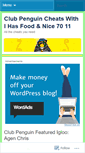 Mobile Screenshot of clubpenguinihasfood.wordpress.com