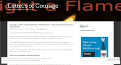 Desktop Screenshot of lettersofcourage.wordpress.com