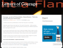 Tablet Screenshot of lettersofcourage.wordpress.com