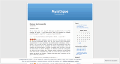 Desktop Screenshot of mysstique.wordpress.com