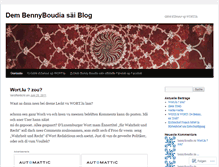 Tablet Screenshot of bennyboudia.wordpress.com