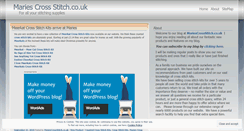Desktop Screenshot of mariescrossstitch.wordpress.com