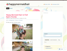 Tablet Screenshot of happymermaidhair.wordpress.com