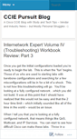 Mobile Screenshot of cciepursuit.wordpress.com