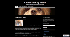 Desktop Screenshot of creativepawsbypatrice7.wordpress.com