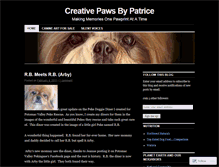 Tablet Screenshot of creativepawsbypatrice7.wordpress.com