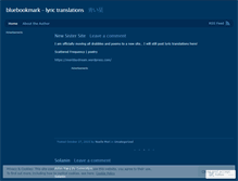 Tablet Screenshot of bluebookmark.wordpress.com