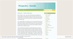 Desktop Screenshot of kanniks.wordpress.com