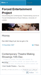 Mobile Screenshot of forcedentertainment.wordpress.com