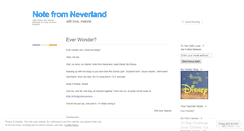 Desktop Screenshot of notefromneverland.wordpress.com