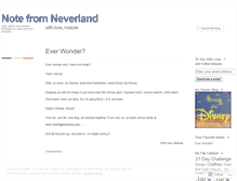 Tablet Screenshot of notefromneverland.wordpress.com
