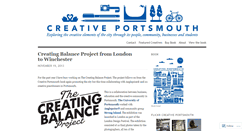 Desktop Screenshot of creativeportsmouth.wordpress.com