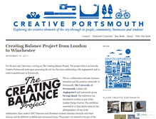 Tablet Screenshot of creativeportsmouth.wordpress.com