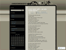 Tablet Screenshot of christinpisces.wordpress.com