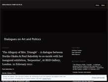 Tablet Screenshot of dialogicafantastica.wordpress.com