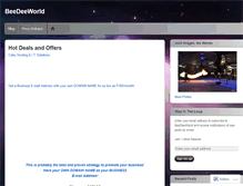 Tablet Screenshot of beedeeworld.wordpress.com