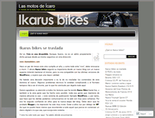 Tablet Screenshot of ikarusbikes.wordpress.com