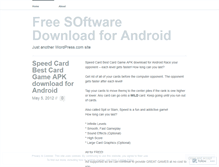 Tablet Screenshot of freesoftwaredownloadforandroid.wordpress.com