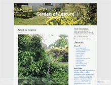 Tablet Screenshot of gardenoflettuce.wordpress.com