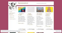 Desktop Screenshot of femminismi.wordpress.com