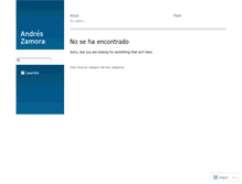 Tablet Screenshot of andreszamora.wordpress.com