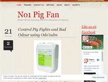 Tablet Screenshot of no1pigfan.wordpress.com