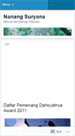 Mobile Screenshot of anangss.wordpress.com