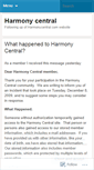 Mobile Screenshot of harmony0central.wordpress.com