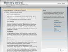 Tablet Screenshot of harmony0central.wordpress.com