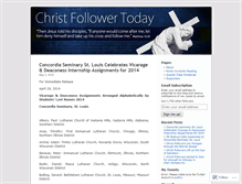 Tablet Screenshot of christfollowertoday.wordpress.com