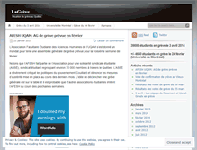Tablet Screenshot of lagreve.wordpress.com