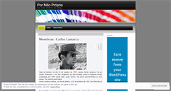 Desktop Screenshot of pormaopropria.wordpress.com